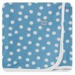 Kickee Pants Swaddle Blanket Blue Moon Snowballs