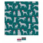 Kickee Pants Swaddle Blanket Cedar Santa Dogs