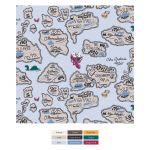Kickee Pants Swaddle Blanket Dew Pirate Map