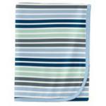 Kickee Pants Swaddle Blanket Fairground Stripe