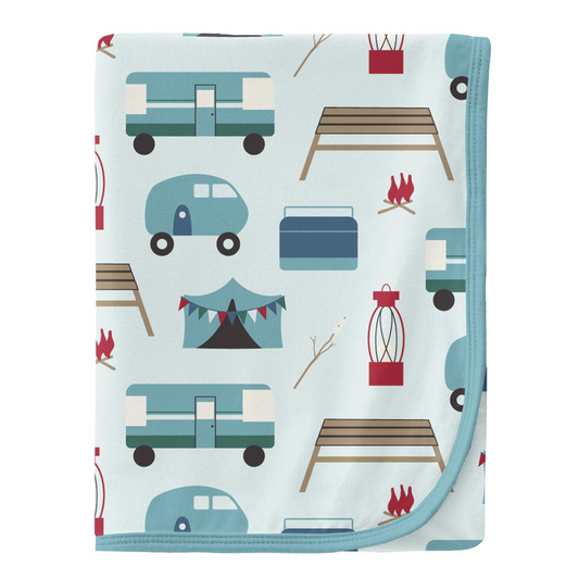 Kickee Pants Swaddle Blanket Fresh Air Camping