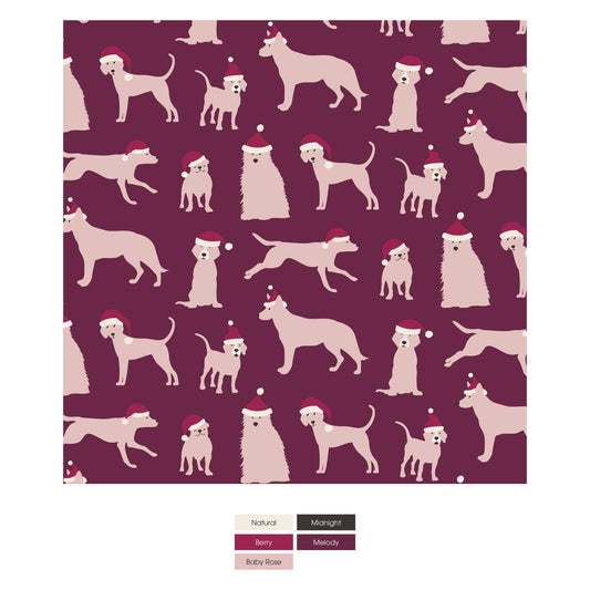 Kickee Pants Swaddle Blanket Melody Santa Dogs