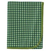 Kickee Pants Swaddle Blanket Moss Gingham