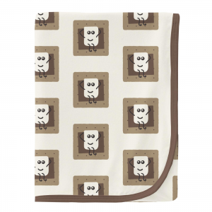 Kickee Pants Swaddle Blanket Natural Smores