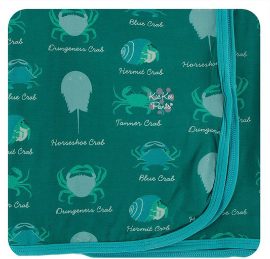 Kickee Pants Swaddle Blanket Cedar Crab Types