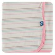 Kickee Pants Swaddle Blanket Cupcake Stripe