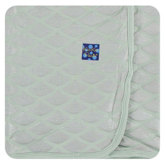 Kickee Pants Swaddle Blanket Iridescent Mermaid Scales