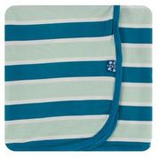 Kickee Pants Swaddle Blanket Seaside Cafe Stripe