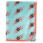 Kickee Pants Swaddle Blanket Summer Sky Soccer