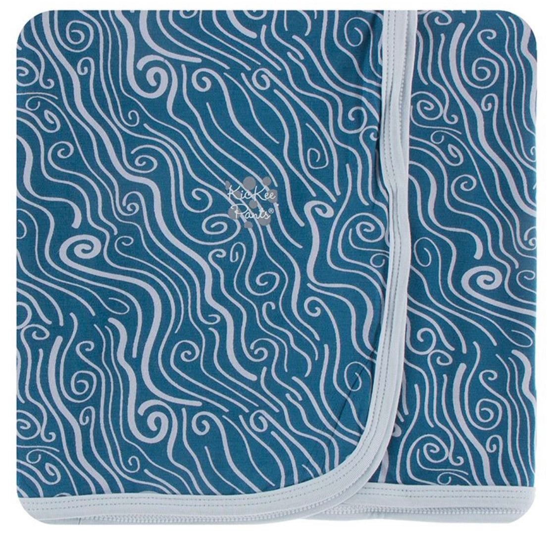 Kickee Pants Swaddle Blanket Twilight Whirling River