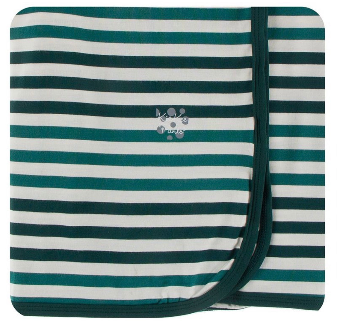 Kickee Pants Swaddle Blanket Wildlife Stripe