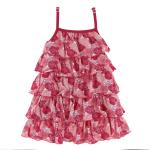 Kickee Pants Tiered Ruffle Dress Roses