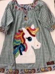 Millie Jay Dress w/ Applique Unicorn Head