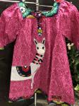 Millie Jay Pink Yoke Dress w/ Applique LLama Mama