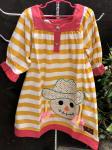 Millie Jay S/S Yoke Dress w/Scarecrow Applique