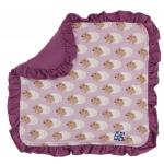 Kickee Pants Lovey Ruffle Sweet Pea Diictodon