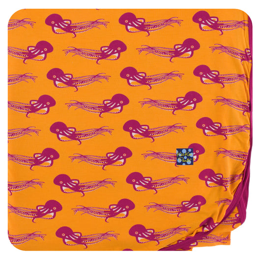 Kickee Pants Swaddle Blanket Apricot Octopus