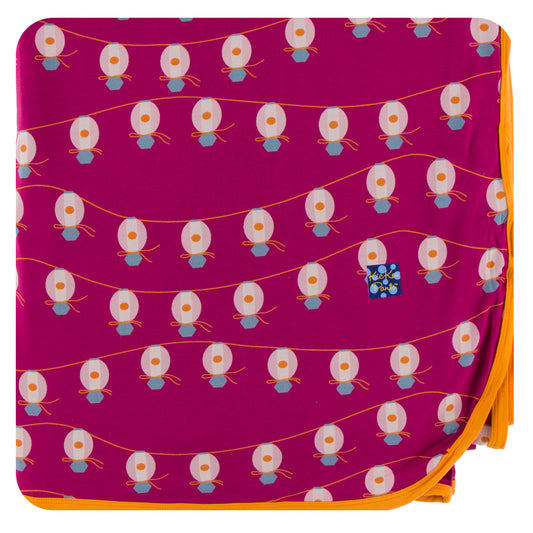 Kickee Pants Swaddle Blanket Dragon fruit Lantern Festival