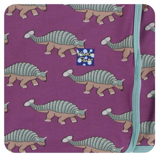 Kickee Pants Swaddle Blanket Euoplocephalus