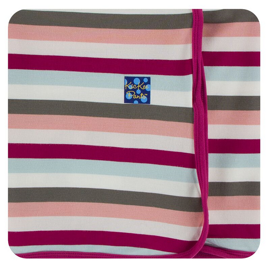 Kickee Pants Swaddle Blanket Geology Stripe