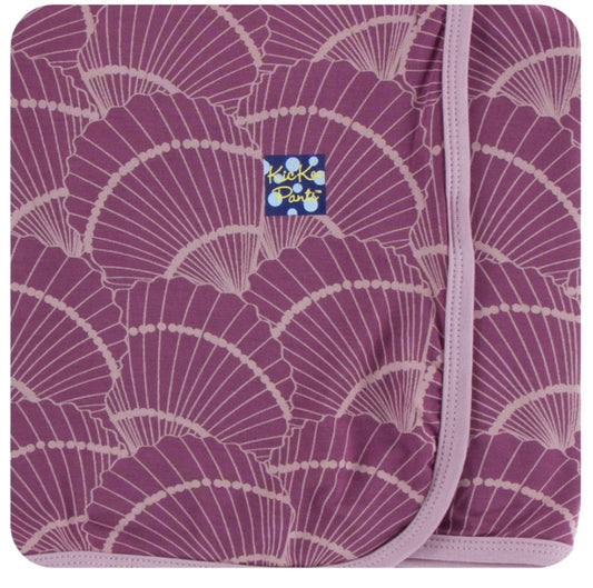 Kickee Pants Swaddle Blanket Shell Fossil