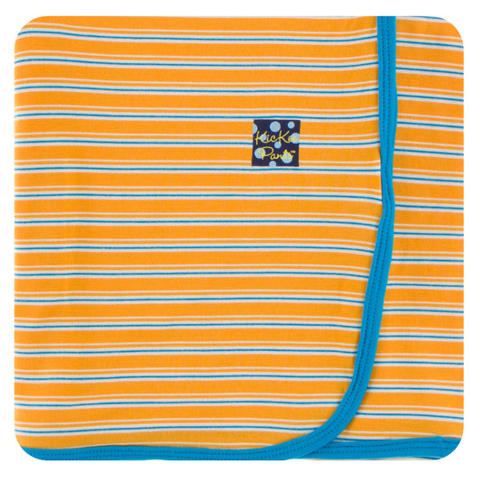 Kickee Pants Swaddle Blanket Tamarin Brazil Stripe
